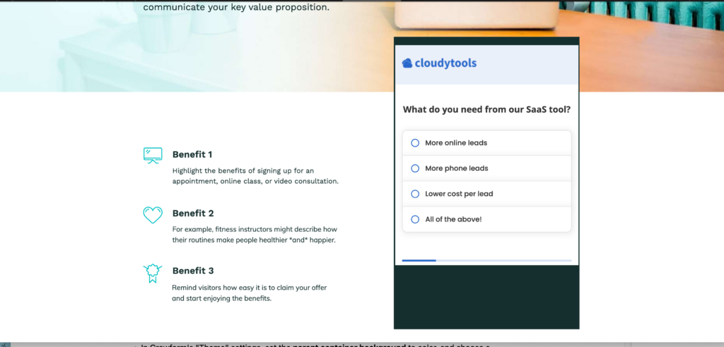 Screenshot: 4 – Preview your form and make some adjustments