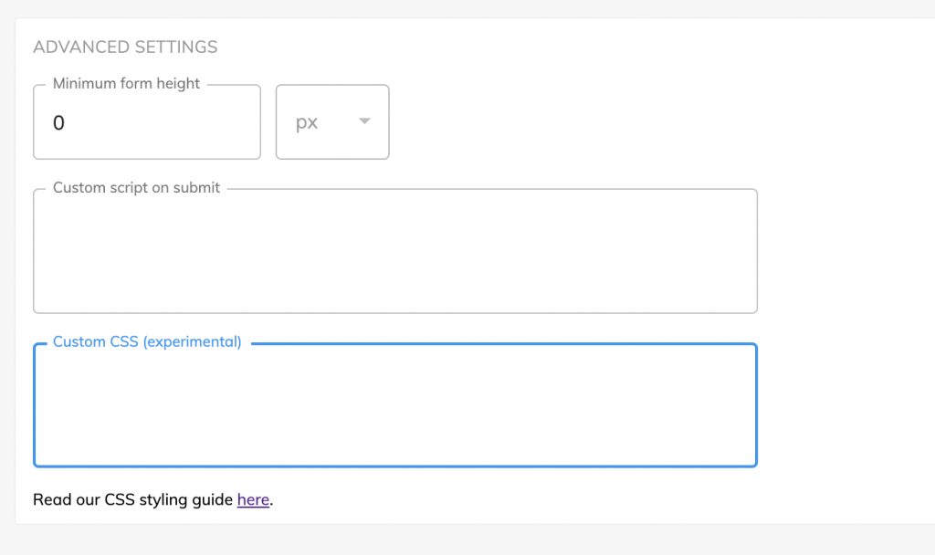 Screenshot: Finden von CSS-Einstellungen