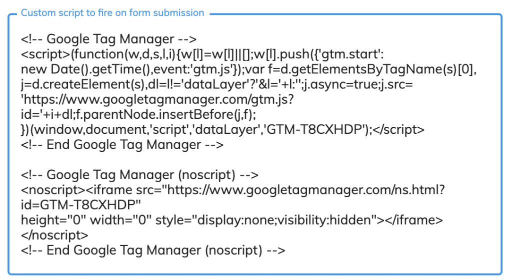 Your end result will look like this (but you’ll need your unique code from Google). You can safely ignore Google’s…