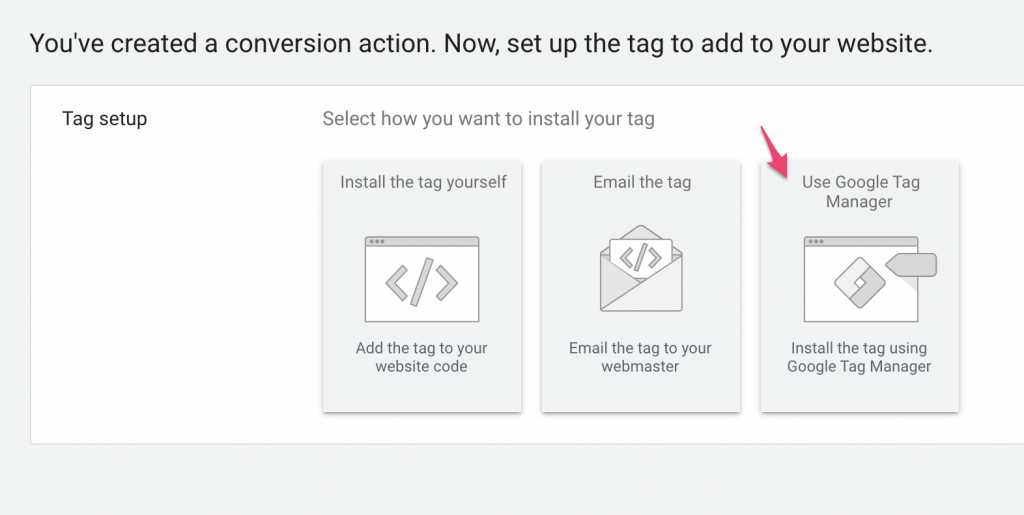 Screenshot: 2 – Get the conversion details from Google Ads