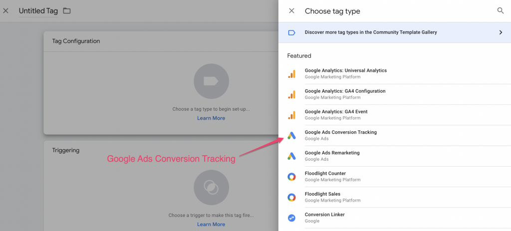 Screenshot: 3 – Create the tag in Google Tag Manager