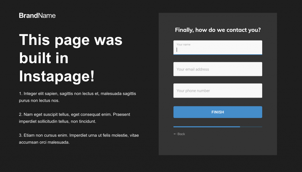 Screenshot: 4 – Publish your form and make some adjustments