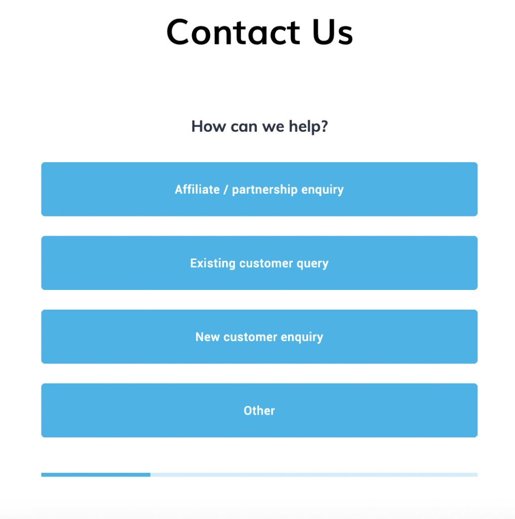 Screenshot: How Multi Step Forms Use The Sunk Cost Fallacy