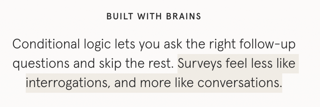 Screenshot: 2 – It seems to be primarily built for surveys