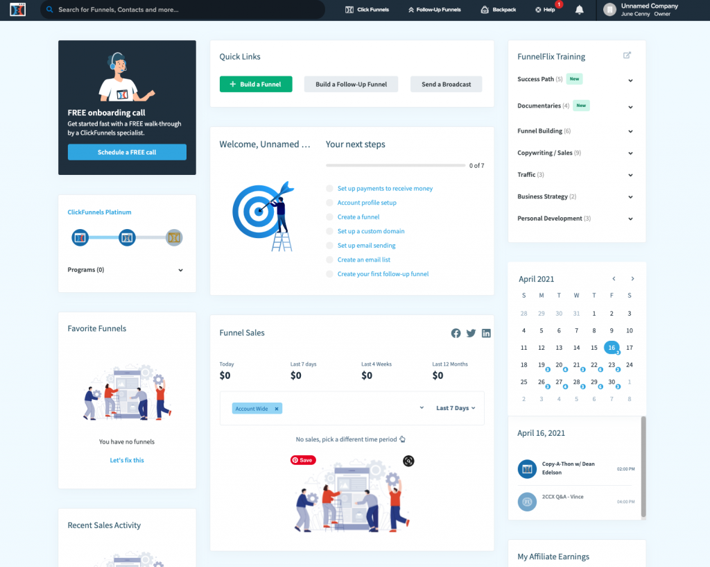 Screenshot: 9. ClickFunnels