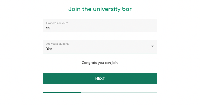 Screenshot: And vs or logic
