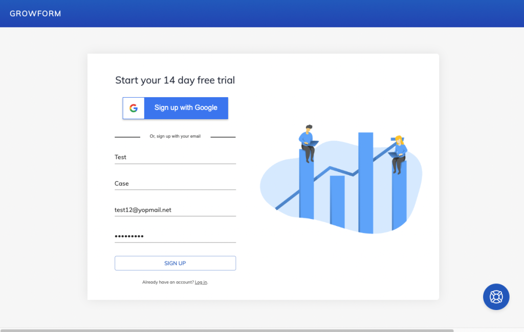 Screenshot: Wie man ein Formular mit Growform erstellt und einbettet