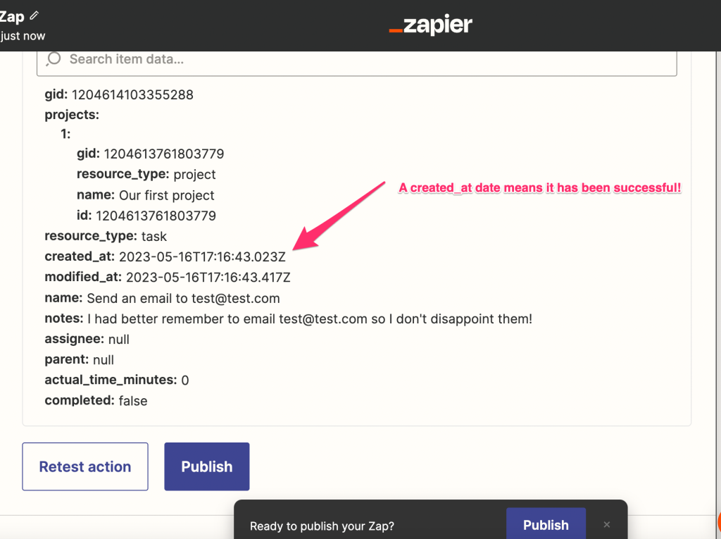 Screenshot: Step 5: Send your leads to Asana as tasks