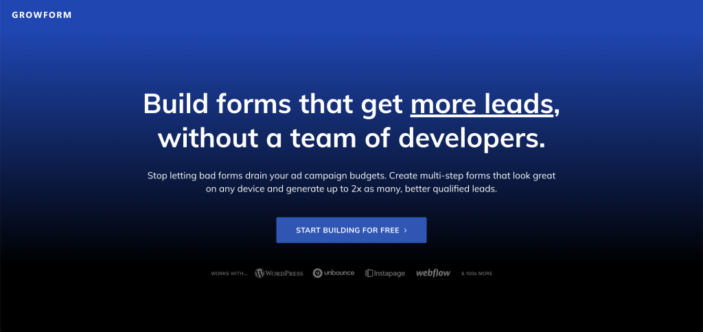 Captura de pantalla: 16. Obtenga más clientes potenciales con Growform
