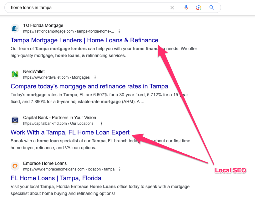 Captura de pantalla: 8. Optimice su sitio web para el SEO local