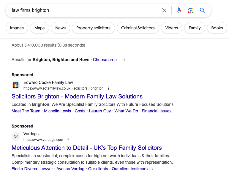 Screenshot: 5. Versuchen Sie Google Ads PPC