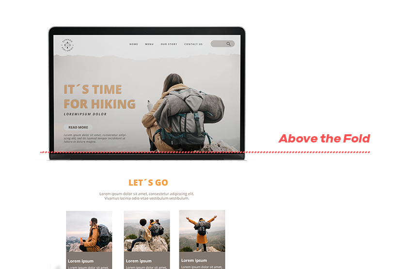 Screenshot: 1. Position Your Lead Form Above the Fold