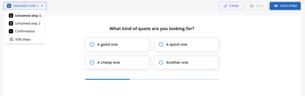 Screenshot: Step 3: Build or Edit Your Form