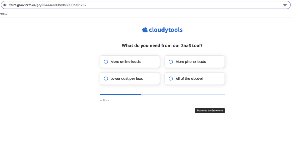 Screenshot: Step 4: Save and Preview the Form