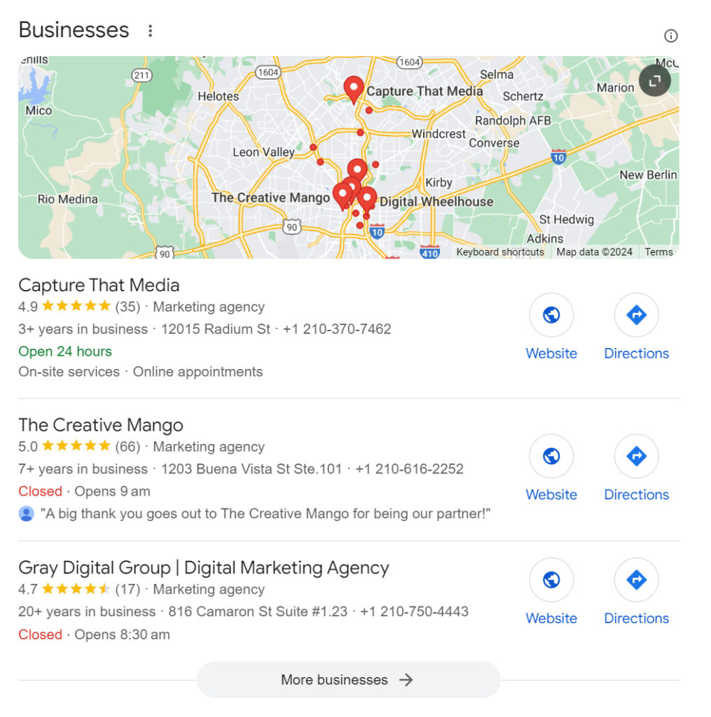 Screenshot: 2. Local Directories