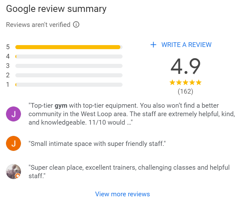 Screenshot: 3. Customer Reviews