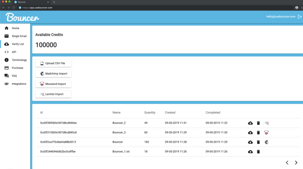 Screenshot: 4. Bouncer