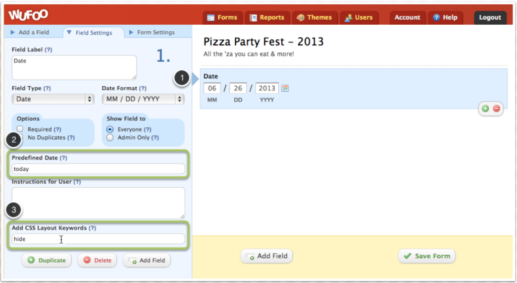 Screenshot: 5. Wufoo