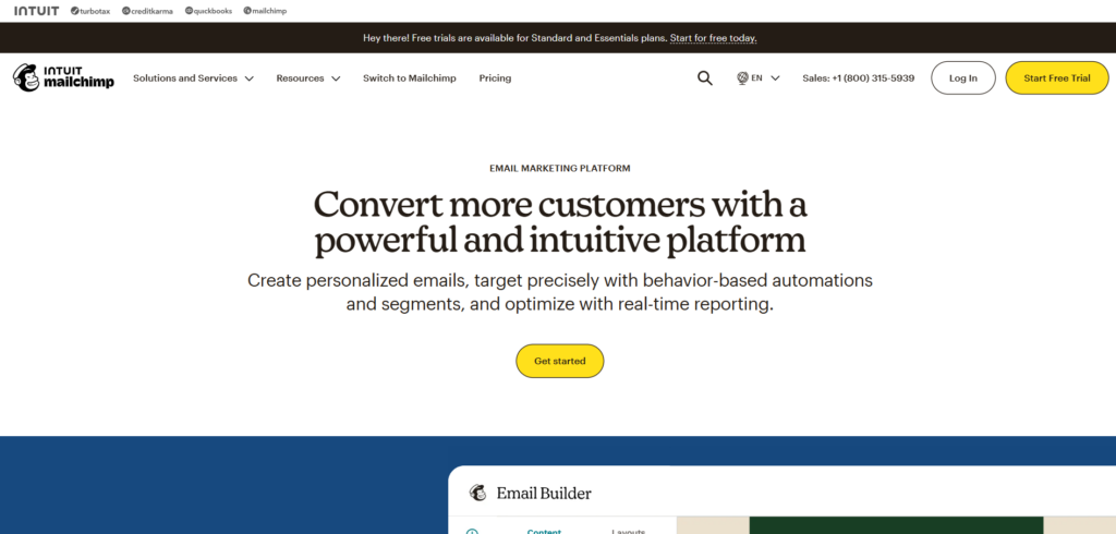 Screenshot: 1. Create a Landing Page for Lead Generation