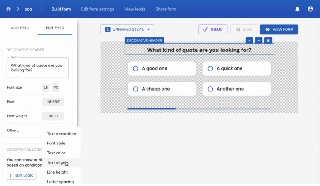 Screenshot: User-friendly design