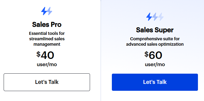 Screenshot: Pricing