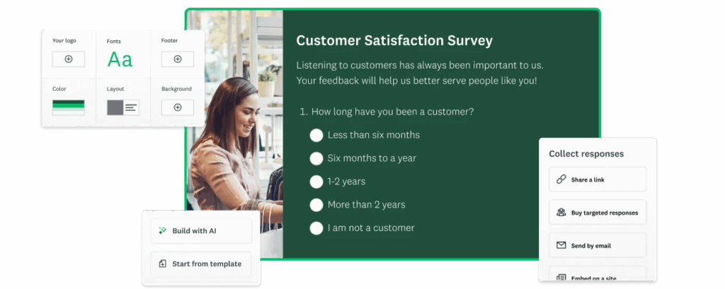 Captura de pantalla: 9. SurveyMonkey