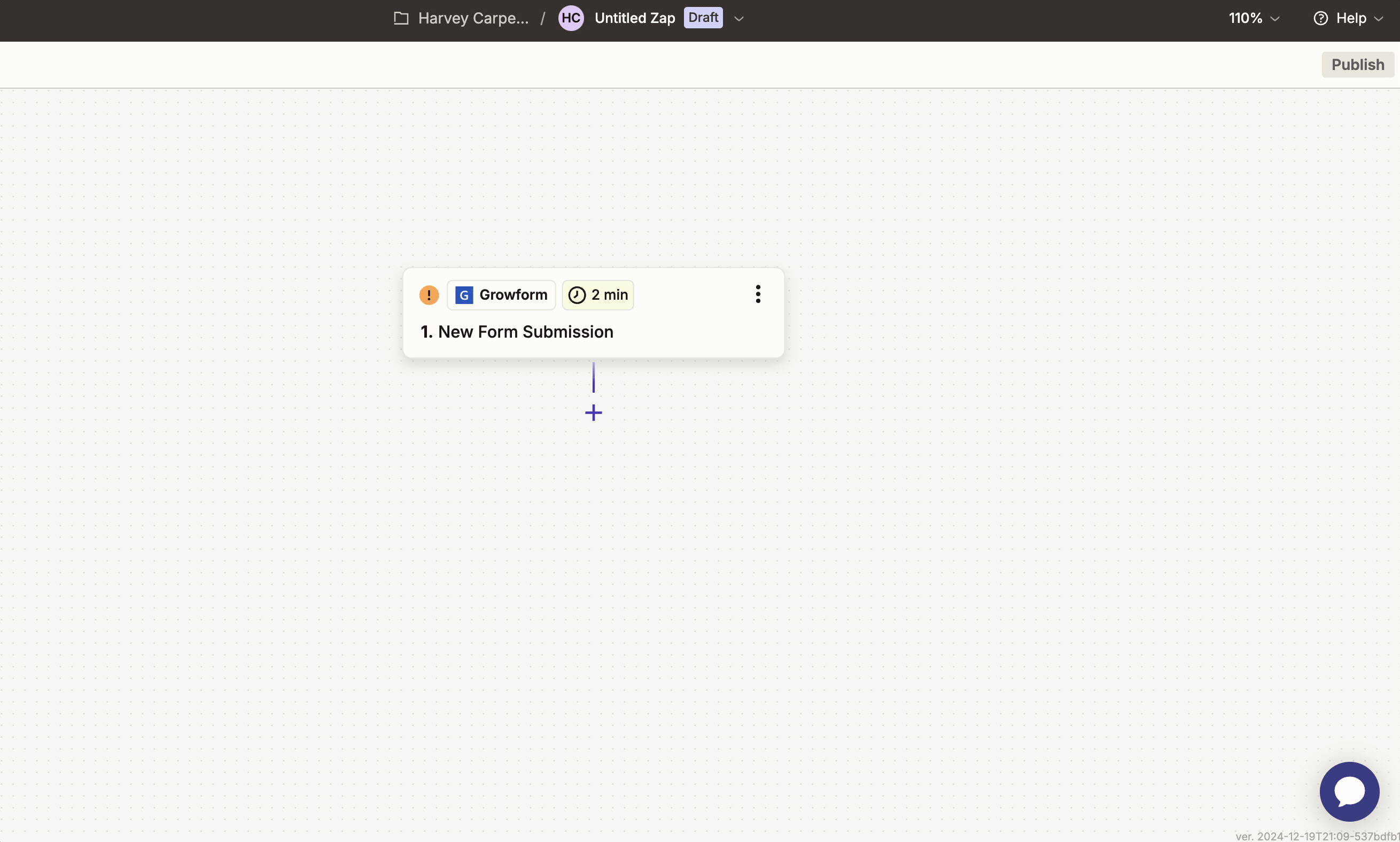 Screenshot: 3. Create a zap