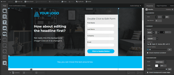 Screenshot: 3. Unbounce