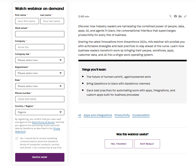 Screenshot: 2. Webinar