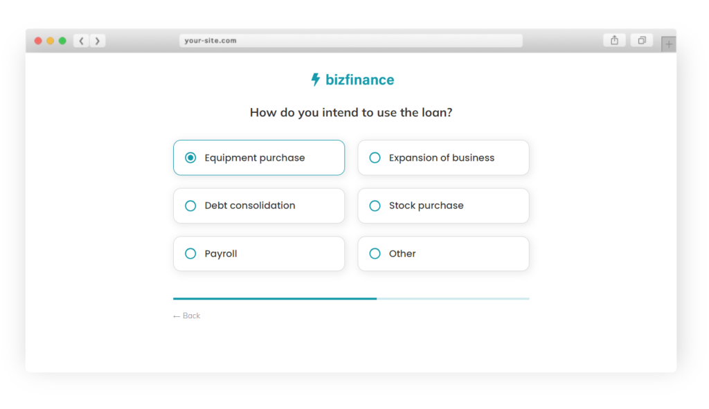 Screenshot: 1. Usa un modulo di iscrizione ad alta conversione