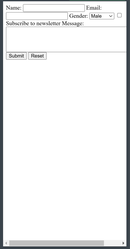 Screenshot: Output