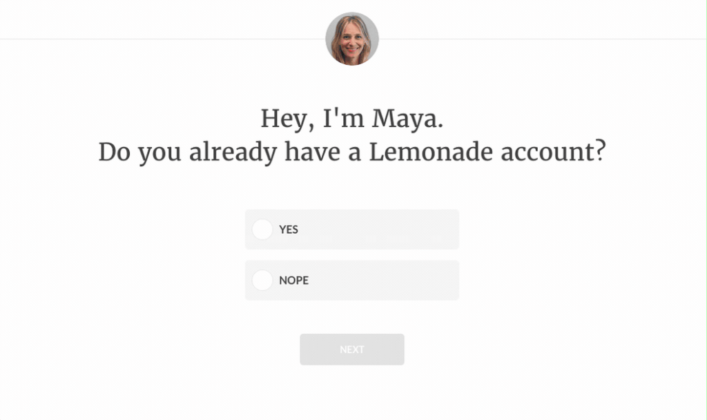 Screenshot: 4. Conversational Forms