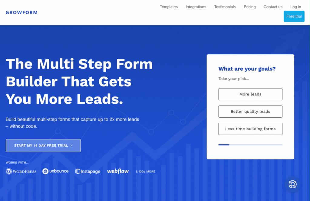 Screenshot: 6. Embeddable Forms