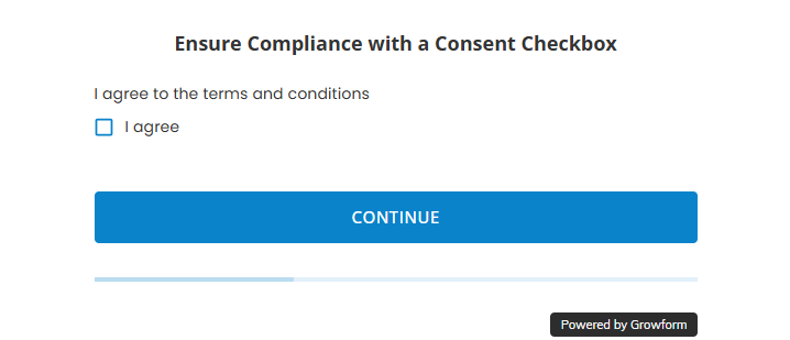 Screenshot: Step 4: Customize the Checkbox Label