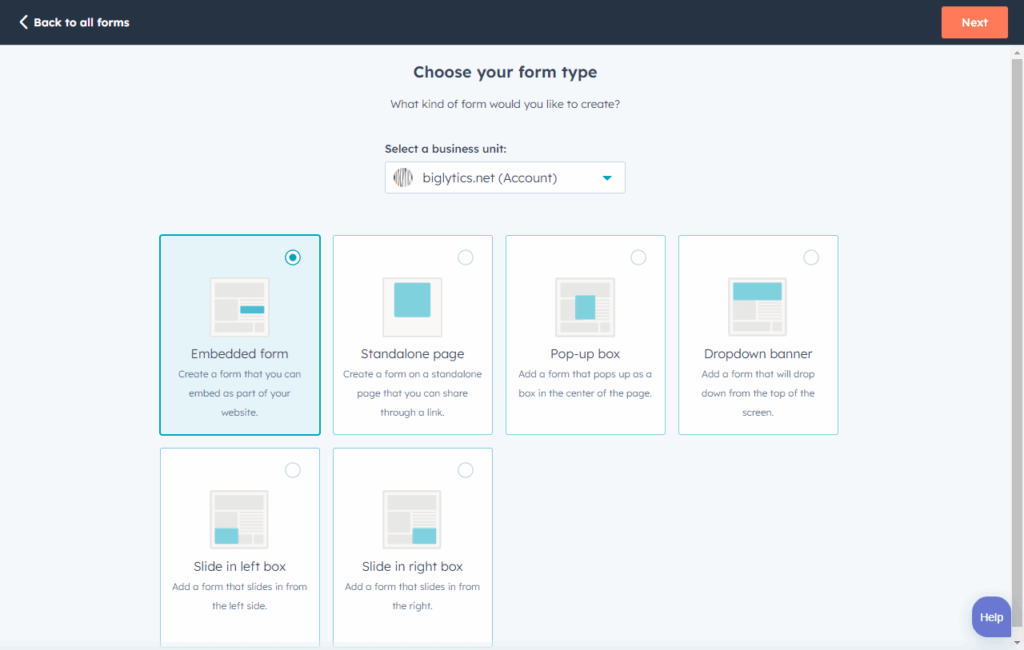 Screenshot: 10. HubSpot Forms