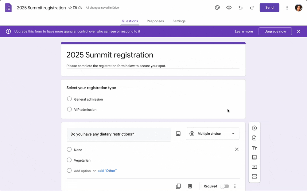 Screenshot: 8. Google Forms