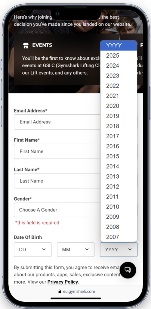 Screenshot: 4. Use Appropriate Input Types