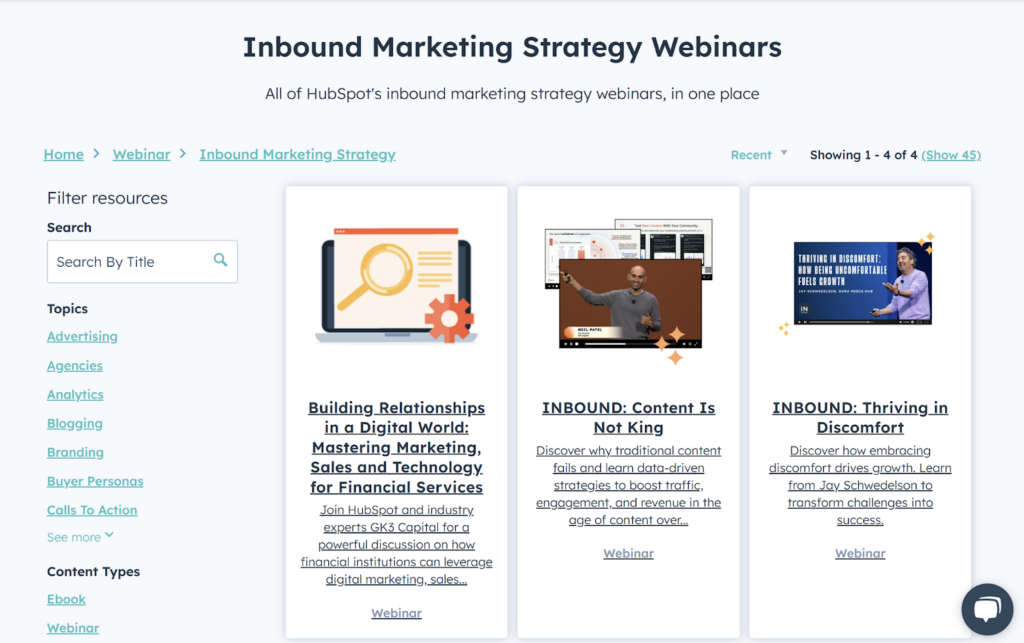 Screenshot: Webinar e workshop
