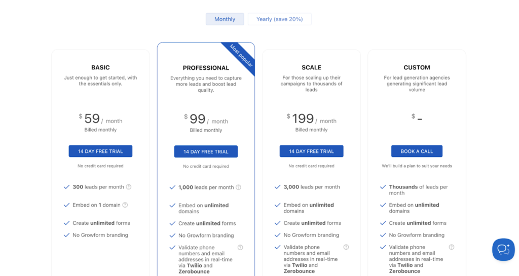 Screenshot: Preisgestaltung