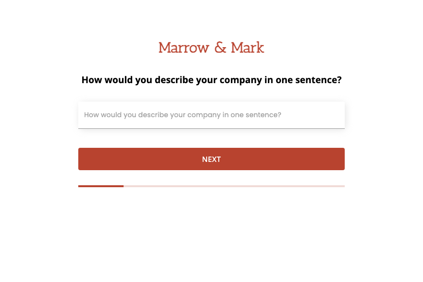 Our Branding questionnaire form template