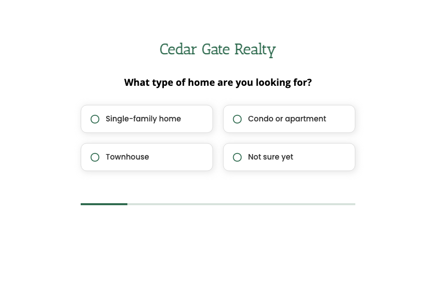 Our Home buyer questionnaire form template