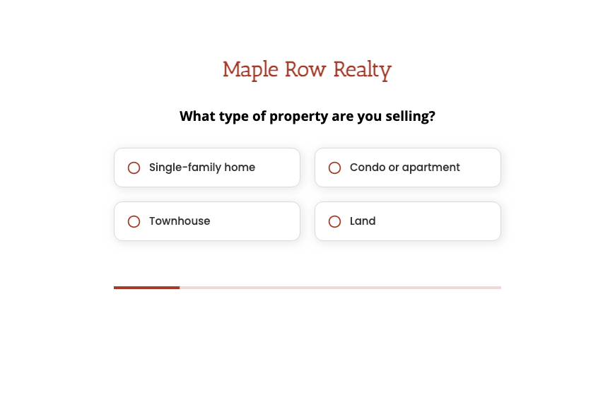 Our Home seller questionnaire form template
