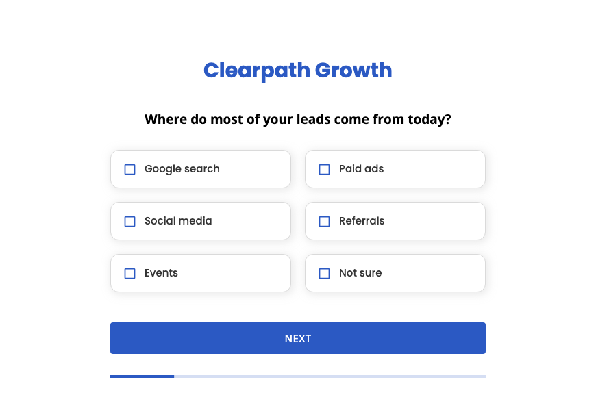 Our Marketing questionnaire for clients form template