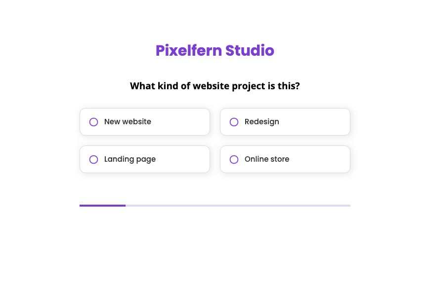 Our Website design brief form template
